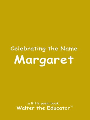 cover image of Celebrating the Name Margaret